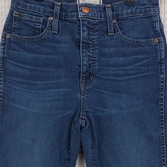 Madewell Jeans 10" High Rise Skinny Demin Stretch Womens Size 26 - Picture 3 of 11